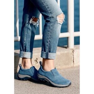 Merrell Jungle Moc in Blue Teal Suede Size 5.5 EUC!!